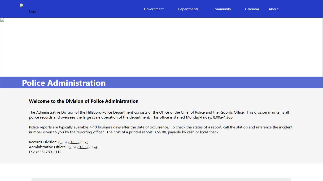 City of Hillsboro - Police Administration